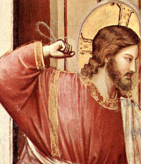 Christ and the Moneychangers - Detail