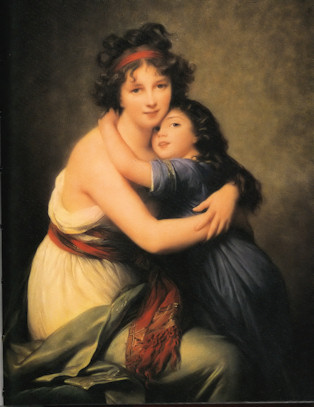 Vigée-Lebrun, Madame Vigée-Lebrun and her Daughter Jeanne Lucie Louise, 1789